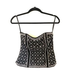 NWOT Black Bustier by White House Black Market